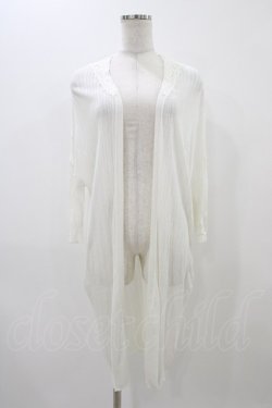 画像1: axes femme / ロングトッパーカーディガン M オフ H-25-11-18-1042-AX-OP-NS-ZH