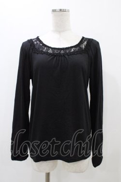 画像1: axes femme / 折り返し2WAYインナープルオーバー M ブラック H-25-11-18-1049-AX-TO-NS-ZH