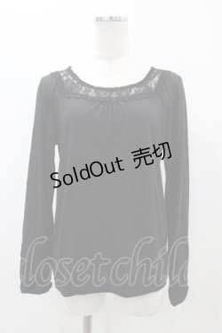 画像1: axes femme / 折り返し2WAYインナープルオーバー M ブラック H-25-11-18-1049-AX-TO-NS-ZH