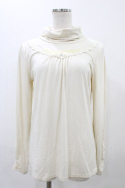 画像1: axes femme / タートルネックレースインナープルオーバー L オフ H-25-11-18-1051-AX-TO-NS-ZH