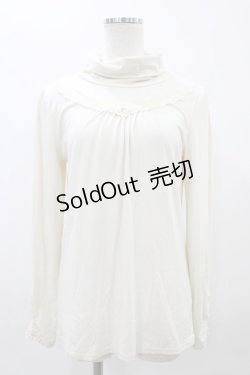 画像1: axes femme / タートルネックレースインナープルオーバー L オフ H-25-11-18-1051-AX-TO-NS-ZH