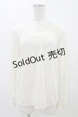 axes femme / ドットチュールトップス L 生成り H-25-11-18-1052-AX-TO-NS-ZH