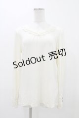 axes femme / 袖ギャザートップス L 生成り H-25-11-18-1054-AX-TO-NS-ZH