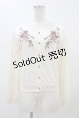 axes femme / ステンドグラス風カットカーデ M 生成り H-25-11-18-1056-AX-TO-NS-ZH