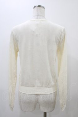 画像2: axes femme / ステンドグラス風カットカーデ M 生成り H-25-11-18-1056-AX-TO-NS-ZH