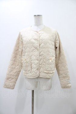 画像1: m petit by misako / サンリオキャラクターズコラボ シナモロール タフタハートキルトジャケット M アイボリー H-25-11-18-1057-LO-JA-NS-ZH