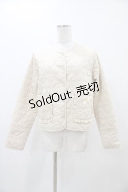 画像1: m petit by misako / サンリオキャラクターズコラボ シナモロール タフタハートキルトジャケット M アイボリー H-25-11-18-1057-LO-JA-NS-ZH