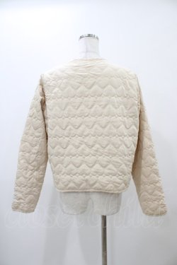 画像2: m petit by misako / サンリオキャラクターズコラボ シナモロール タフタハートキルトジャケット M アイボリー H-25-11-18-1057-LO-JA-NS-ZH