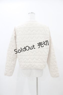 画像2: m petit by misako / サンリオキャラクターズコラボ シナモロール タフタハートキルトジャケット M アイボリー H-25-11-18-1057-LO-JA-NS-ZH