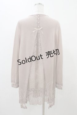 画像2: axes femme / バックレースロングカーディガン M ピンク H-25-11-18-1060-AX-TO-NS-ZH