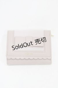 m petit by misako / AMスカラップ3折財布  ピンク H-25-11-18-1007-LO-ZA-NS-ZH