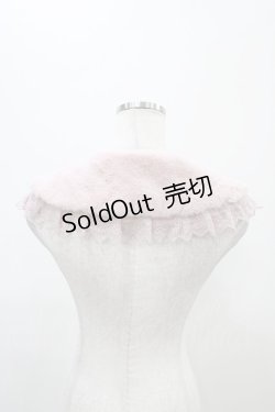 画像2: m petit by misako / ファーつけ襟  ピンク H-25-11-18-1009-LO-ZA-NS-ZH