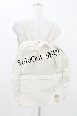 画像1: m petit by misako / NINA'S コラボ AM2WAYリュック  アイボリー H-25-11-18-1013-LO-BG-NS-ZH