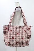 m petit by misako / ギンガムトートバッグ  レッド H-25-11-18-1014-LO-BG-NS-ZH