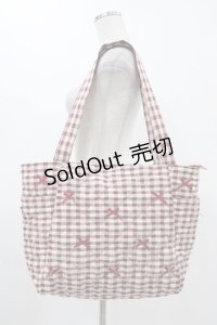 m petit by misako / ギンガムトートバッグ  レッド H-25-11-18-1014-LO-BG-NS-ZH