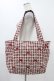 画像1: m petit by misako / ギンガムトートバッグ  レッド H-25-11-18-1014-LO-BG-NS-ZH (1)