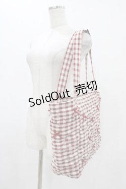 画像2: m petit by misako / ギンガムトートバッグ  レッド H-25-11-18-1014-LO-BG-NS-ZH