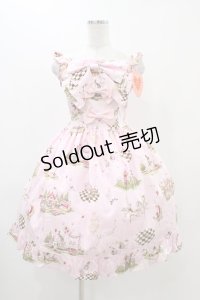 BABY,THE STARS SHINE BRIGHT / アリスインファンフェア柄リボンジャンパースカート Free ピンク H-25-11-18-1016-BA-OP-NS-ZH