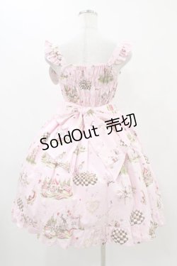 画像2: BABY,THE STARS SHINE BRIGHT / アリスインファンフェア柄リボンジャンパースカート Free ピンク H-25-11-18-1016-BA-OP-NS-ZH