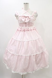 BABY,THE STARS SHINE BRIGHT / シャーリングベビードールジャンパースカート Free ピンク H-25-11-18-1017-BA-OP-NS-ZH