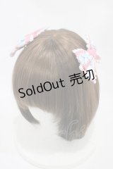 BABY,THE STARS SHINE BRIGHT / Mignonette Fleurieグログランリボンクリップ  ローズピンク/サックス H-25-11-18-1002-BA-AC-NS-ZH
