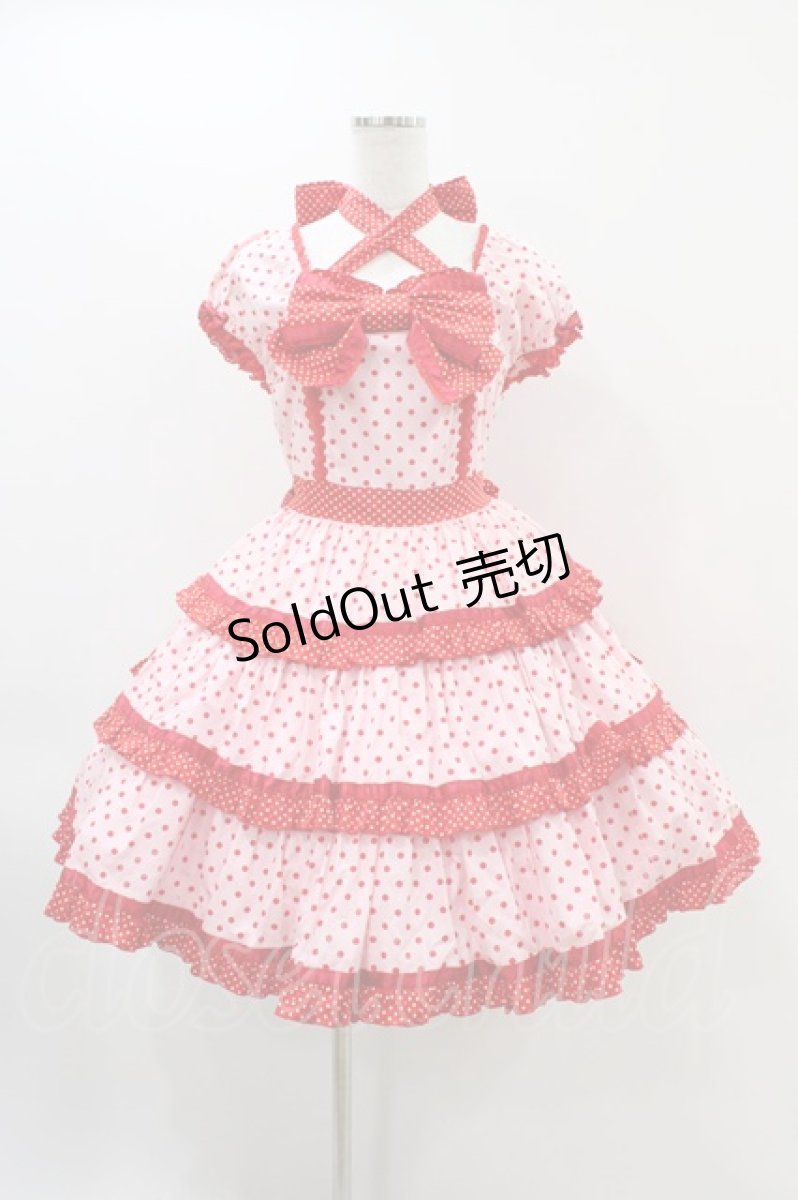 画像1: Angelic Pretty / リリカルドットワンピース Free ピンク H-25-11-18-1018-AP-OP-NS-ZH (1)