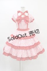 Angelic Pretty / リリカルドットワンピース Free ピンク H-25-11-18-1018-AP-OP-NS-ZH