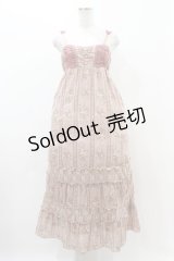 axes femme / ストライプ柄マキシワンピース M ピンク H-25-11-18-1020-AX-OP-NS-ZH