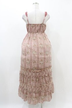 画像2: axes femme / ストライプ柄マキシワンピース M ピンク H-25-11-18-1020-AX-OP-NS-ZH