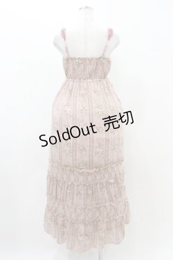 画像2: axes femme / ストライプ柄マキシワンピース M ピンク H-25-11-18-1020-AX-OP-NS-ZH