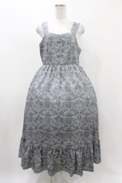 画像1: m petit by misako / MSKトワルドジュイジャンパースカート LL グレー H-25-11-18-1022-LO-SK-NS-ZH