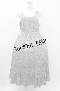 画像1: m petit by misako / MSKトワルドジュイジャンパースカート LL グレー H-25-11-18-1022-LO-SK-NS-ZH