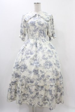 画像1: m petit by misako / トワルドジュイOPハンソデ M オフ/サックス H-25-11-18-1024-LO-OP-NS-ZH