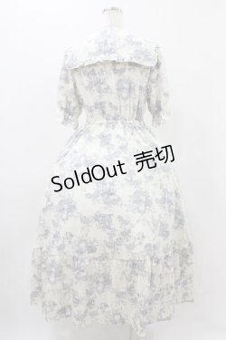 画像2: m petit by misako / トワルドジュイOPハンソデ M オフ/サックス H-25-11-18-1024-LO-OP-NS-ZH