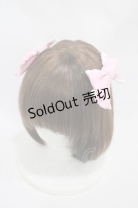 Angelic Pretty / Carnival Little Star Twinリボンクリップ  ピンク H-25-11-18-1003-AP-AC-NS-ZH