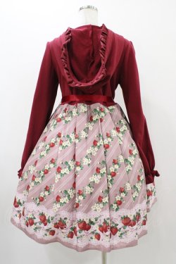 画像2: axes femme kawaii / いちご柄カットワンピース M レッド H-25-11-18-1027-AX-OP-NS-ZH