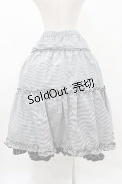 画像2: m petit by misako / NINA'S RVパニエスカート L ブラック/ブラックギンガムリバーシブル H-25-11-18-1029-LO-SK-NS-ZH