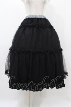 画像3: m petit by misako / NINA'S RVパニエスカート L ブラック/ブラックギンガムリバーシブル H-25-11-18-1029-LO-SK-NS-ZH