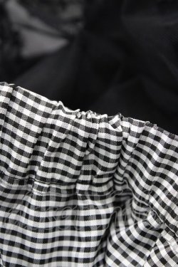 画像5: m petit by misako / NINA'S RVパニエスカート L ブラック/ブラックギンガムリバーシブル H-25-11-18-1029-LO-SK-NS-ZH