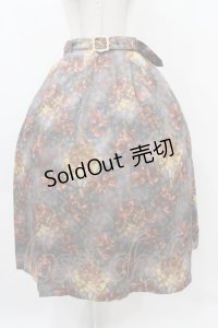 axes femme / ステンドグラスランプ柄スカート M オレンジ H-25-11-18-1030-AX-SK-NS-ZH