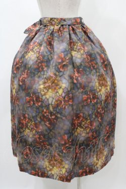 画像2: axes femme / ステンドグラスランプ柄スカート M オレンジ H-25-11-18-1030-AX-SK-NS-ZH