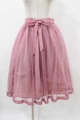 F&A / グログランリボン使いチュールスカート Free PINK H-25-11-18-1031-LO-SK-NS-ZH