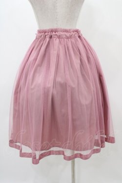 画像2: F&A / グログランリボン使いチュールスカート Free PINK H-25-11-18-1031-LO-SK-NS-ZH