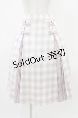 axes femme kawaii / チャイナ釦切り替えスカート M ラベンダー H-25-11-18-1032-AX-SK-NS-ZH