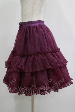 画像2: metamorphose / オーガンジーフリルパニエ Free パープル H-25-11-19-028-ME-SK-NS-ZH