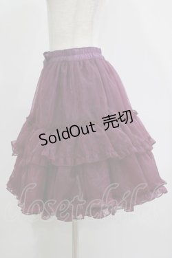 画像2: metamorphose / オーガンジーフリルパニエ Free パープル H-25-11-19-028-ME-SK-NS-ZH