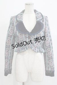 BABY,THE STARS SHINE BRIGHT / ティアラ柄ゴブランジャケット Free ネイビー H-25-11-19-029-BA-JA-NS-ZH