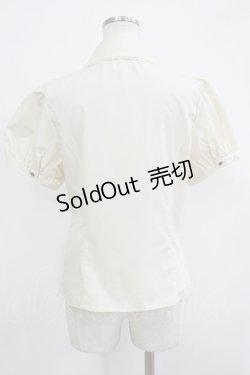 画像3: Kurumi Collaboration / マリンアカデミアブラウス M アイボリー/サックス H-25-11-19-030-GO-BL-NS-ZH