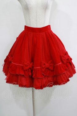 画像1: Angelic Pretty / ロイヤルリボンスカート Free レッド H-25-11-19-003-AP-SK-NS-ZH