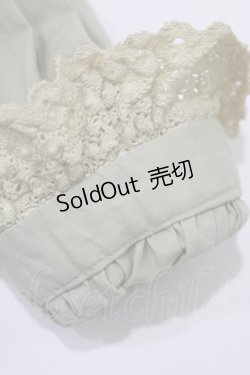 画像4: Victorian maiden / レースリボン付スタンドカラーブラウス Free グリーン H-25-11-19-032-CL-BL-NS-ZH